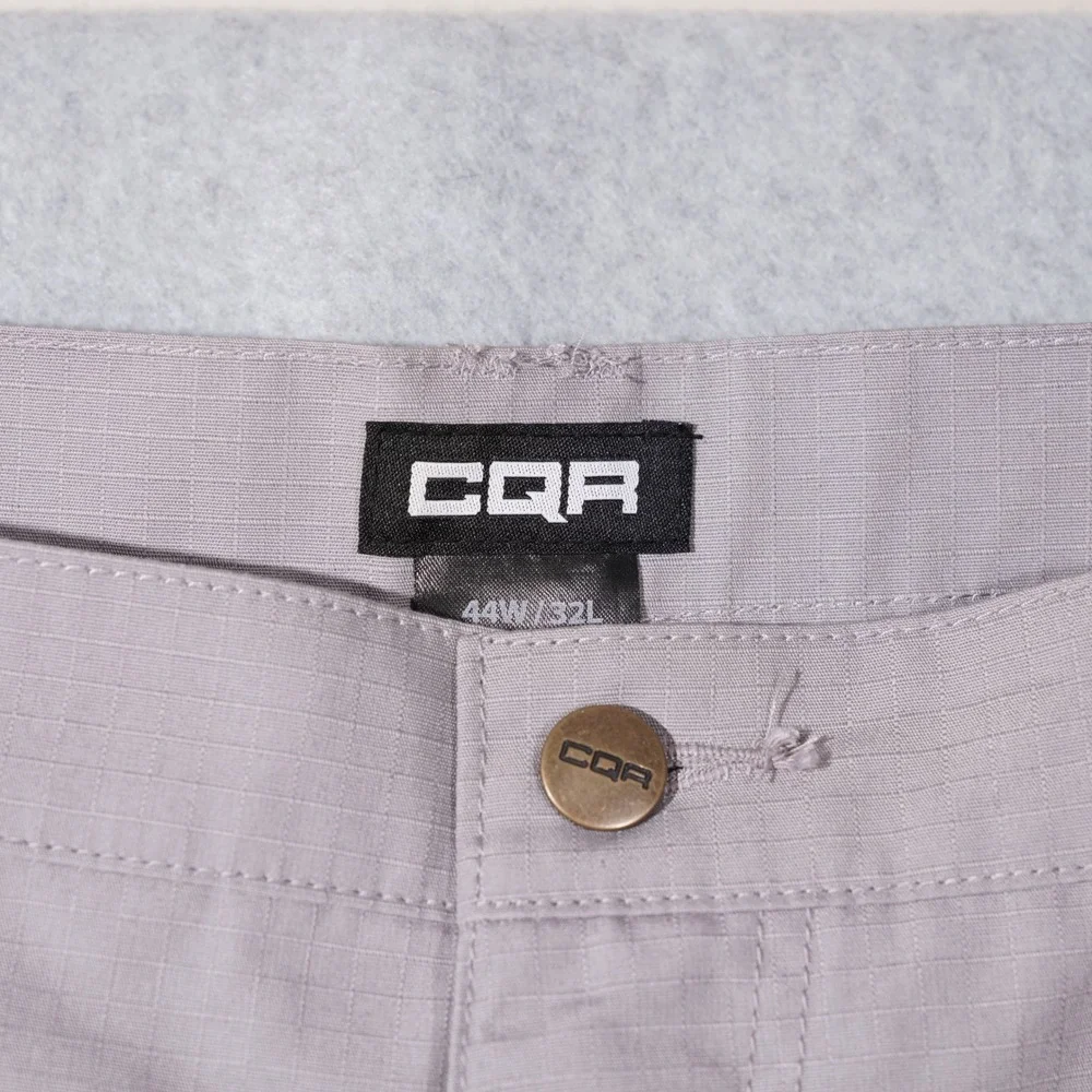 CQR Cargo Pants Mens 44W 32L Gray Tactical Ripstop Work Outdoor Multi-Pocket